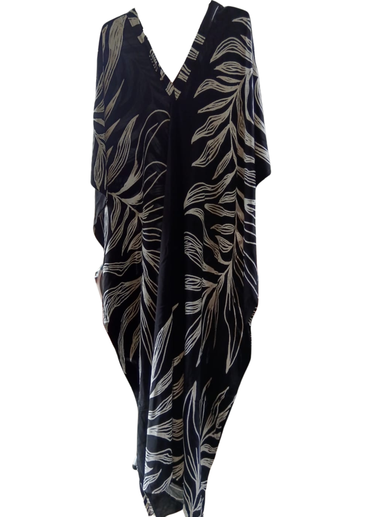 Black Printed Kaftan