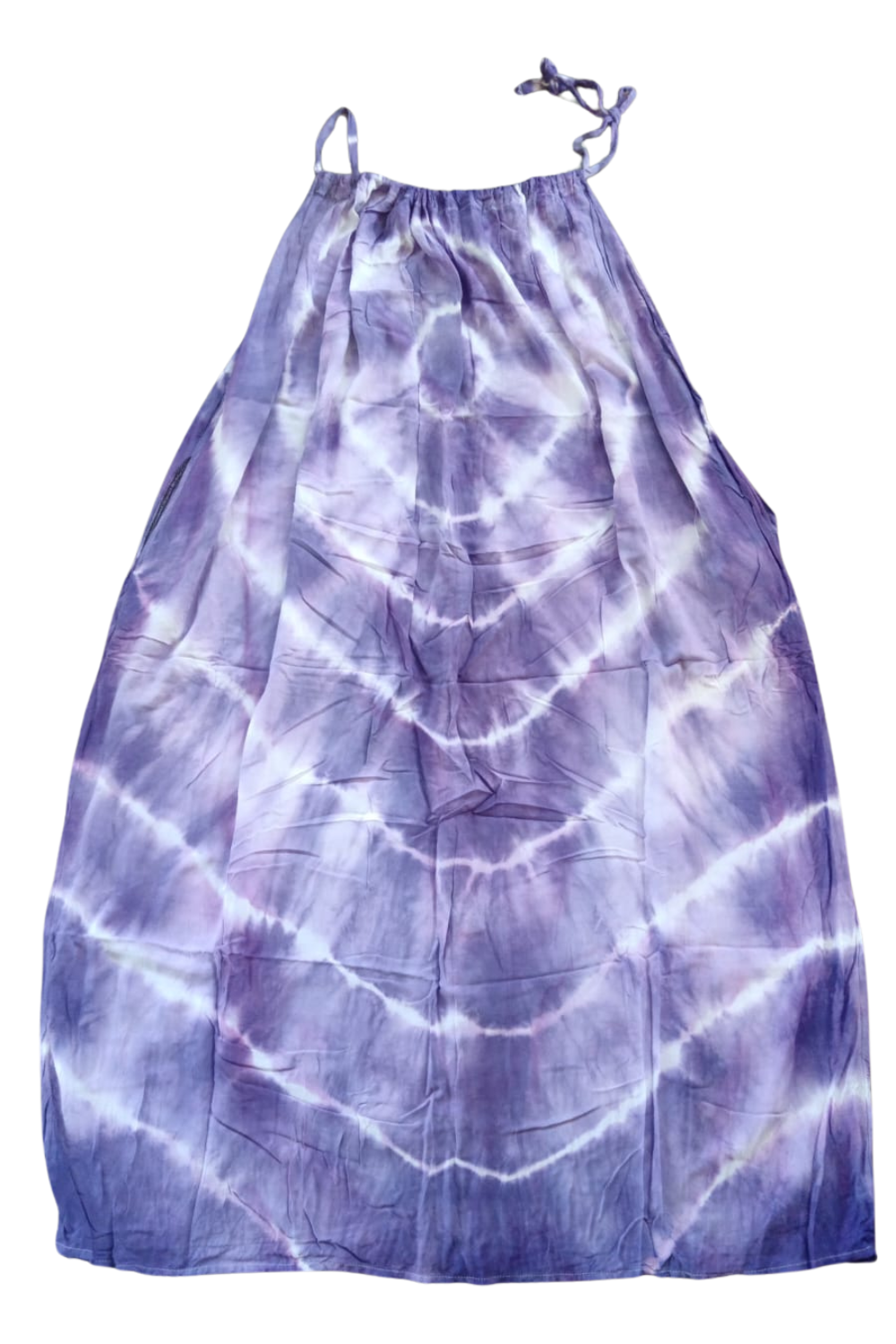 Purple Tie Dyed Maxi Summer Dress