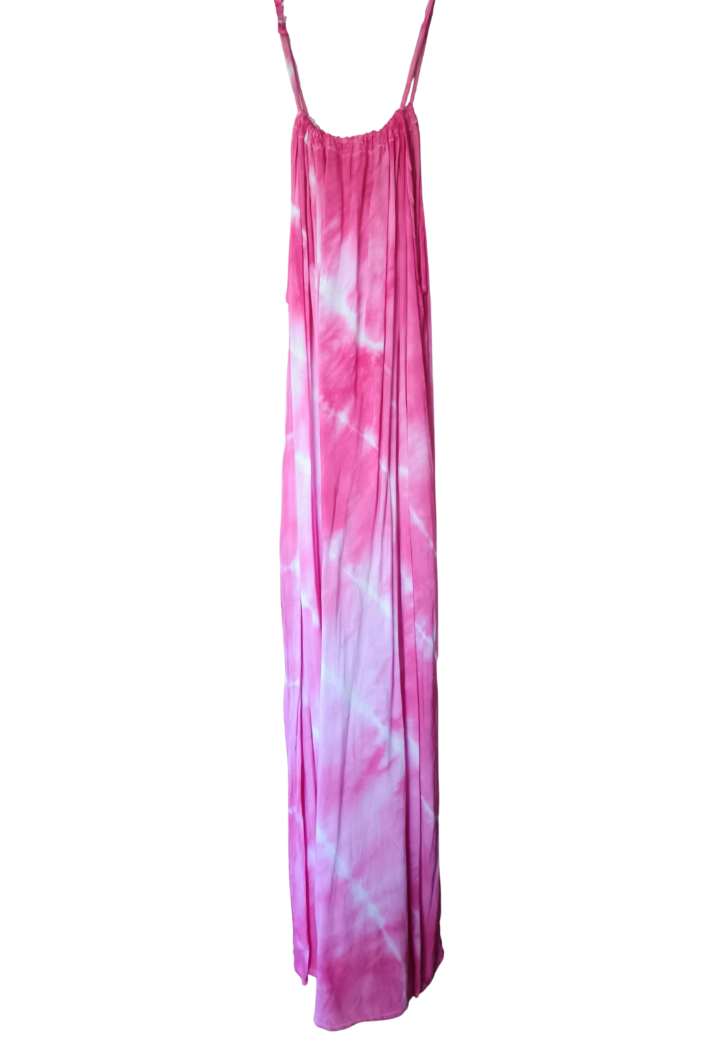 Pink Tie Dyed Maxi Summer Dress