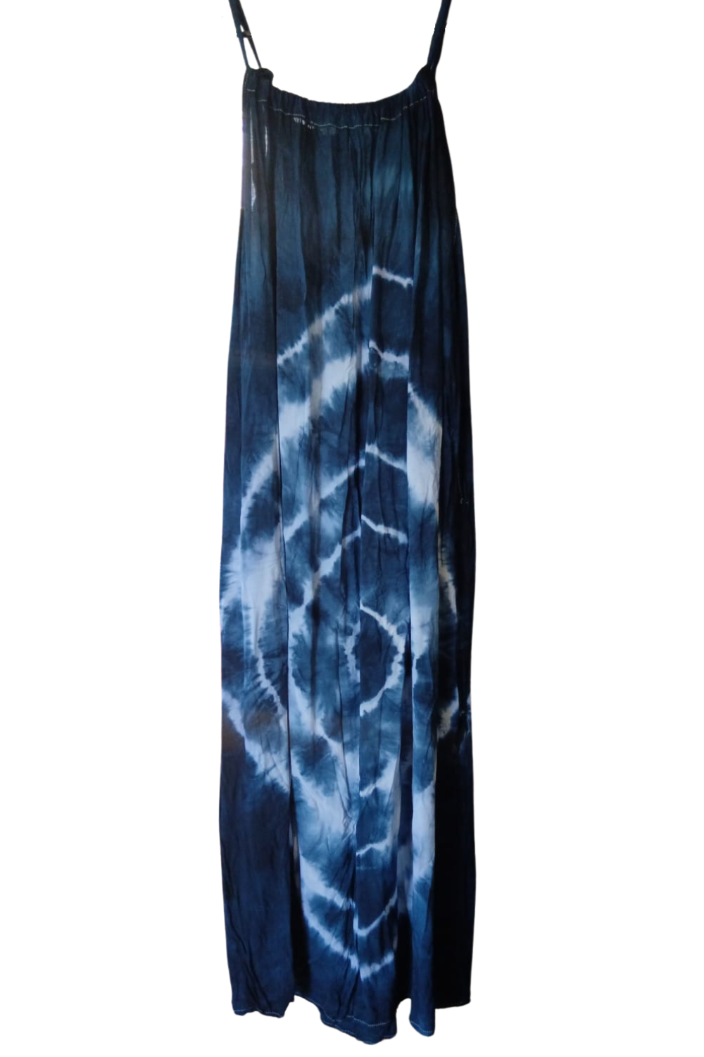 Navy Tie Dyed Maxi Summer Dress