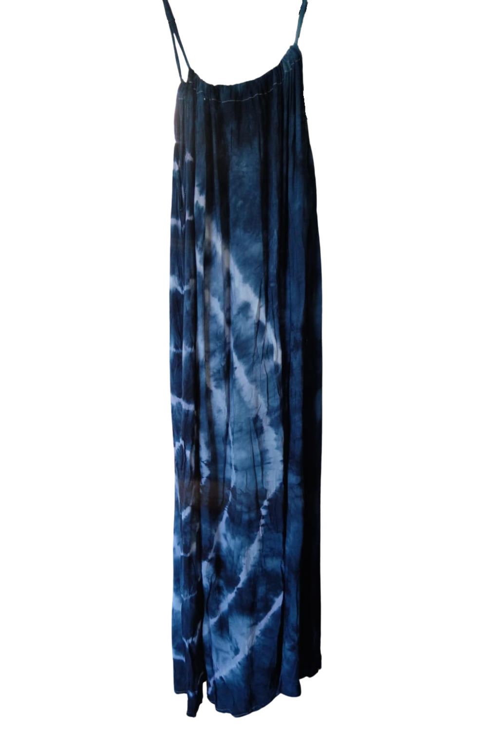 Navy Tie Dyed Maxi Summer Dress