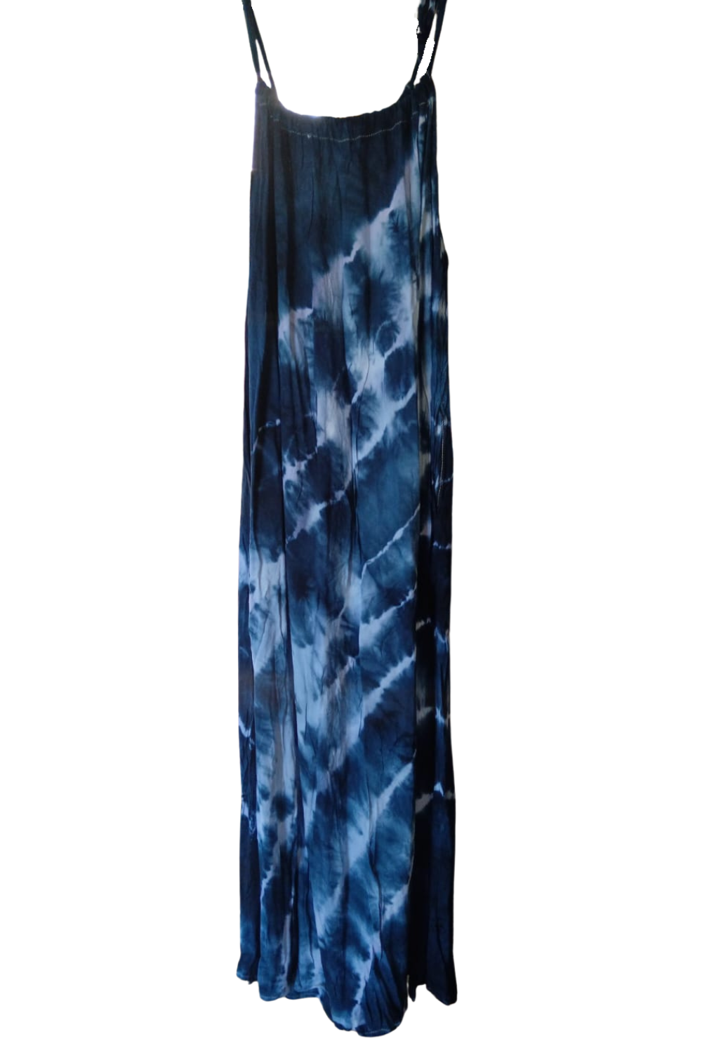 Navy Tie Dyed Maxi Summer Dress