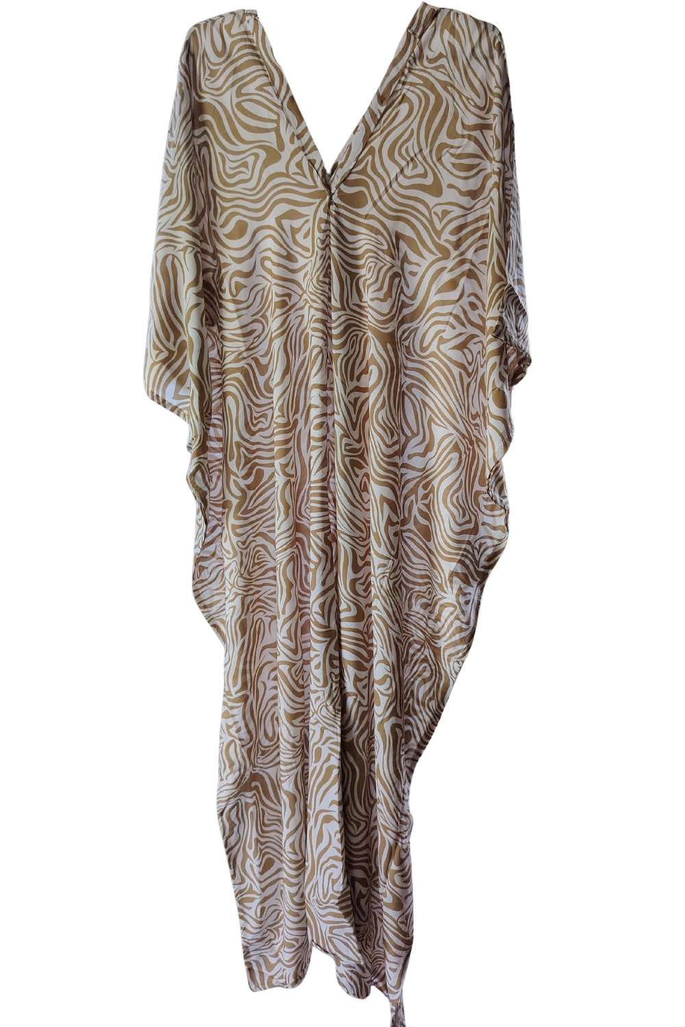 Tan Printed Kaftan