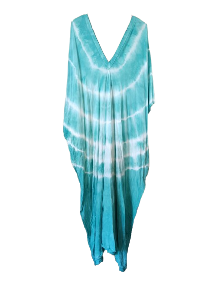 Turquoise Tie Dye Kaftan