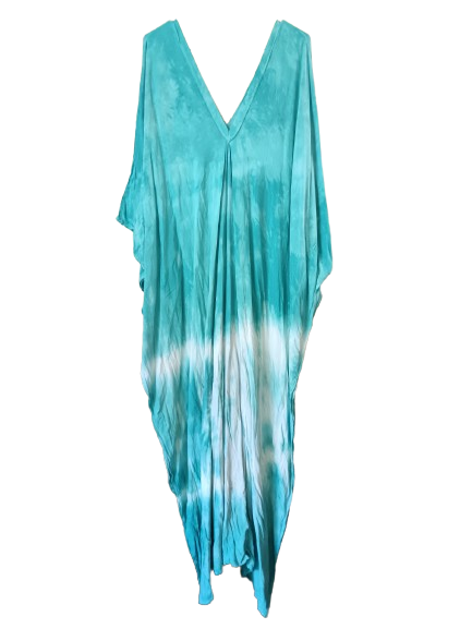Turquoise Tie Dye Kaftan