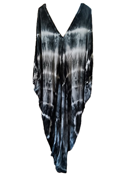 Black Tie Dye Kaftan