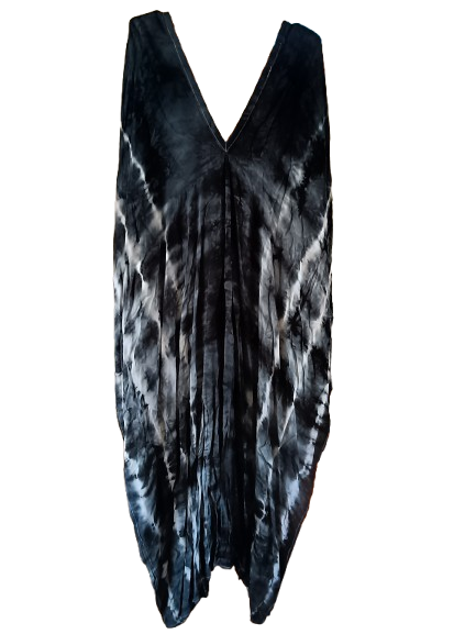 Black Tie Dye Kaftan