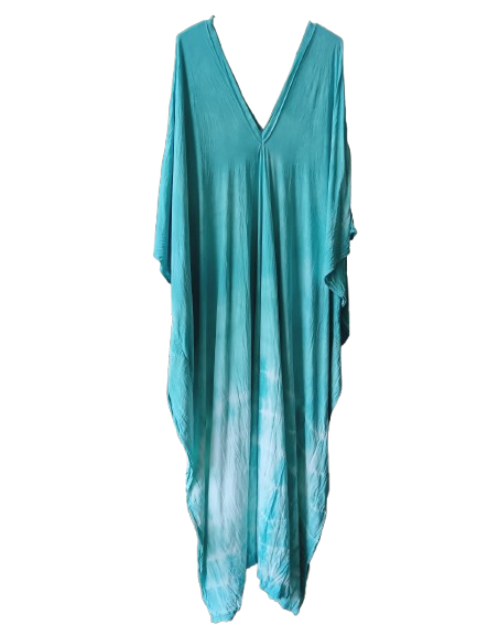 Turquoise Tie Dye Kaftan