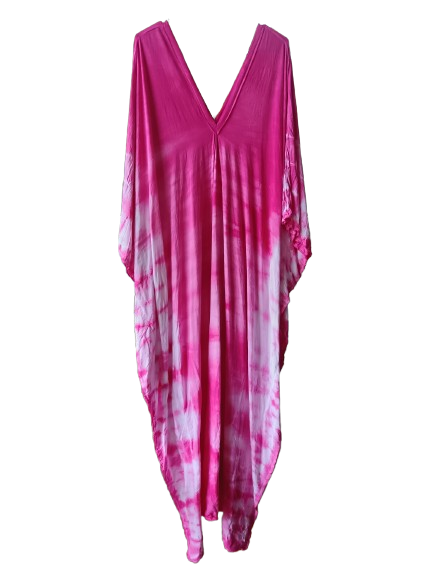 Pink Tie Dye Kaftan