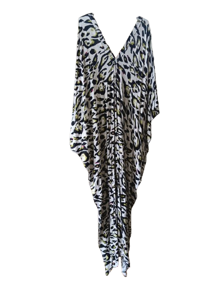 Black and White Printed Kaftan