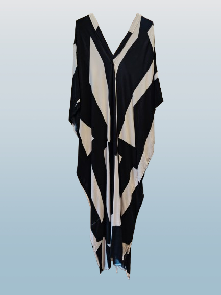 Black Printed Kaftan