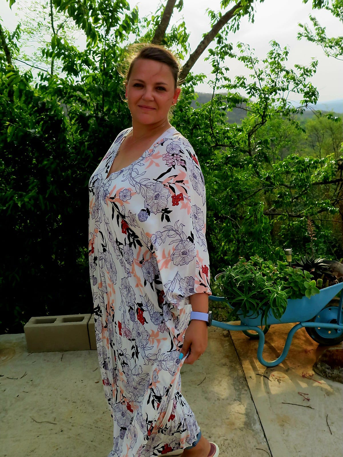 Floral Printed Kaftan