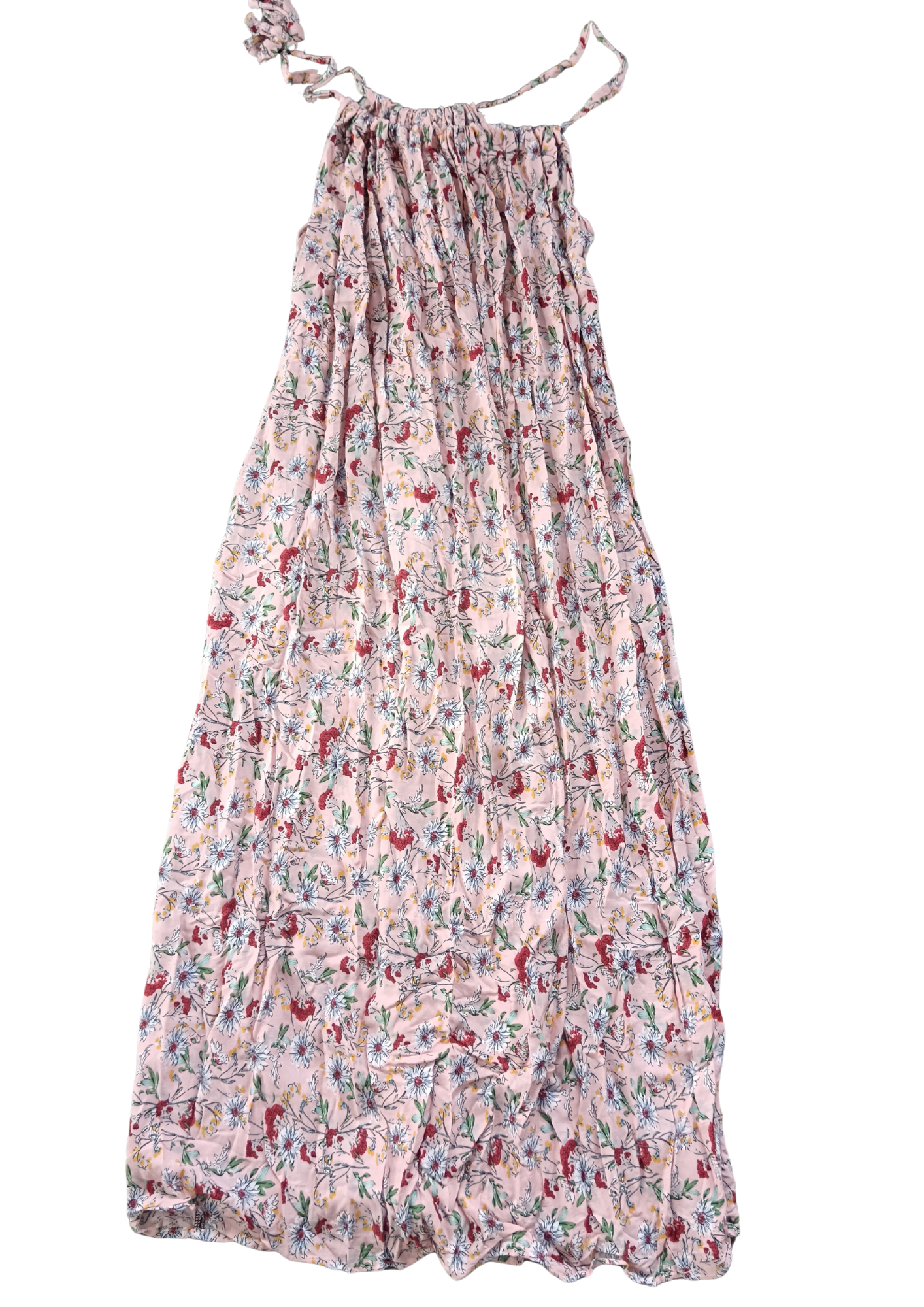 Salmon Pink Maxi Summer Dress