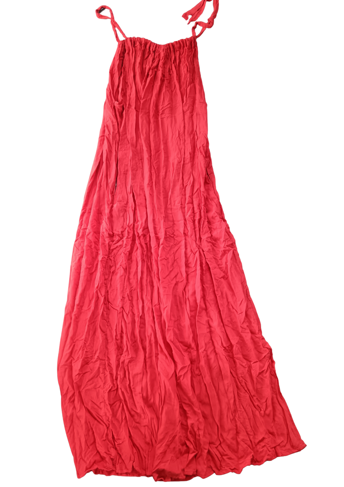 Sunset Red Maxi Summer Dress