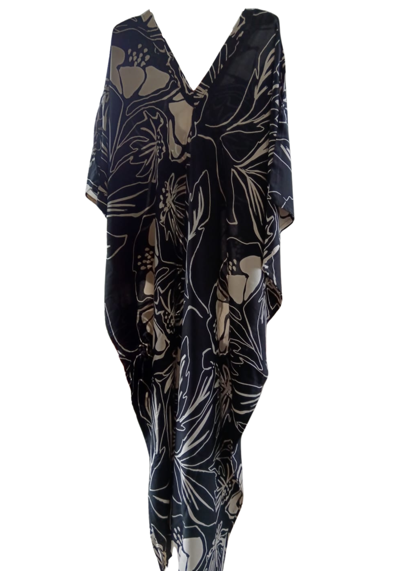 Black Printed Kaftan