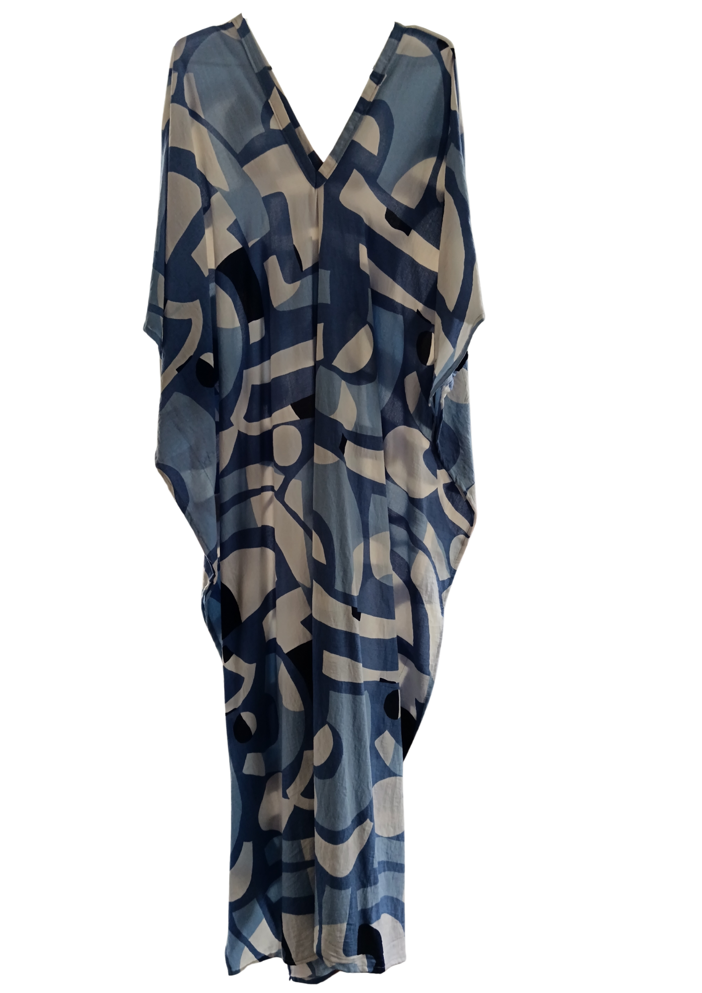 Shades of Blue Printed Kaftan
