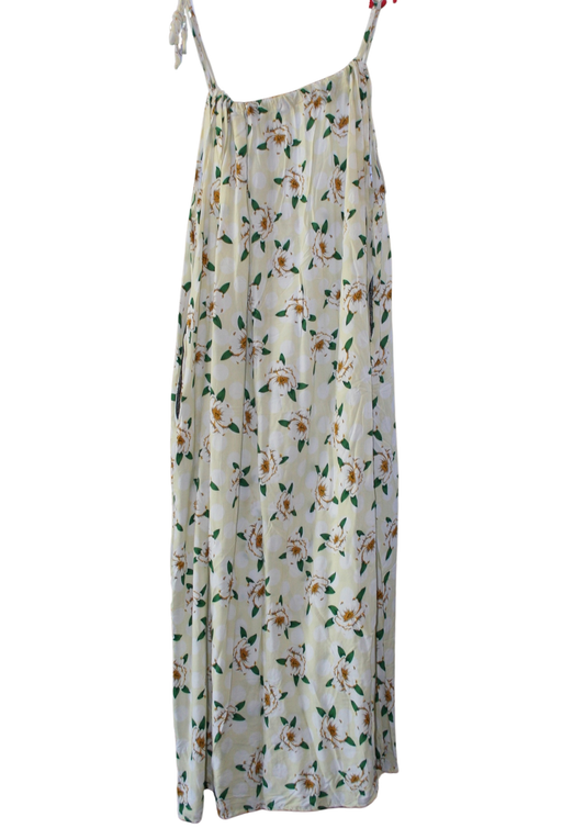Pale Yellow Maxi Summer Dress