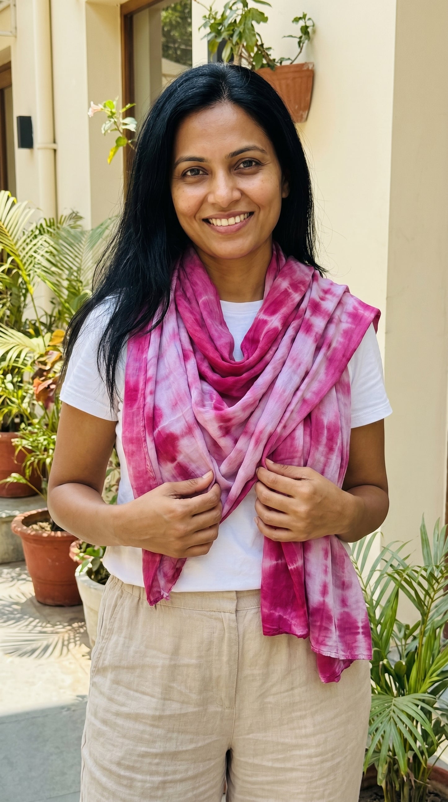 Pink Tie Dye Sarong
