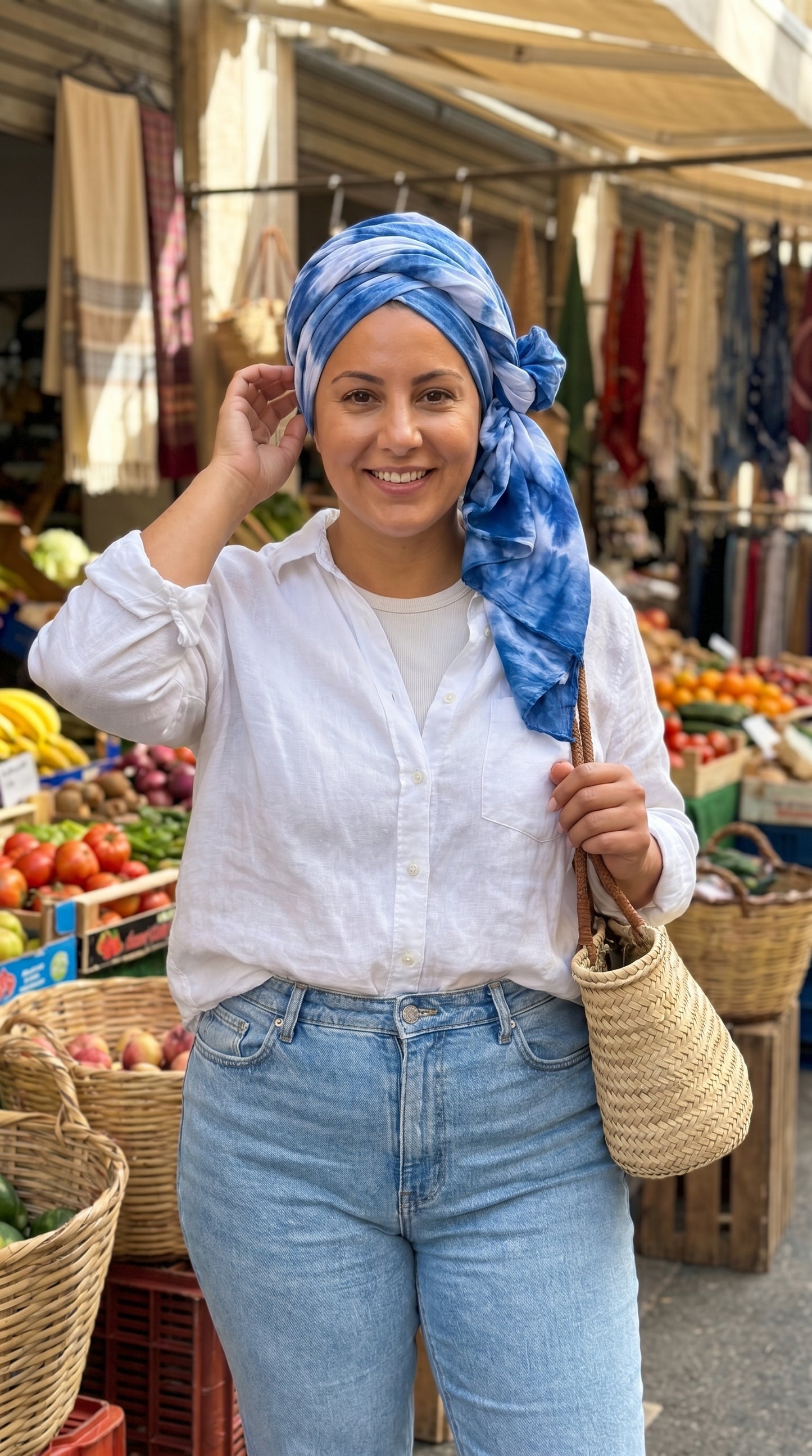 Blue Tie Dye Sarong