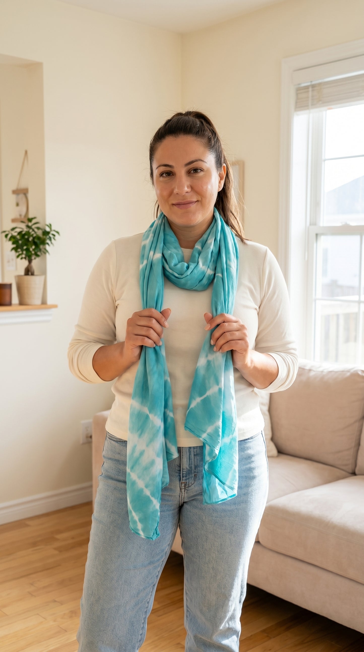 Turquoise Tie Dye Sarong