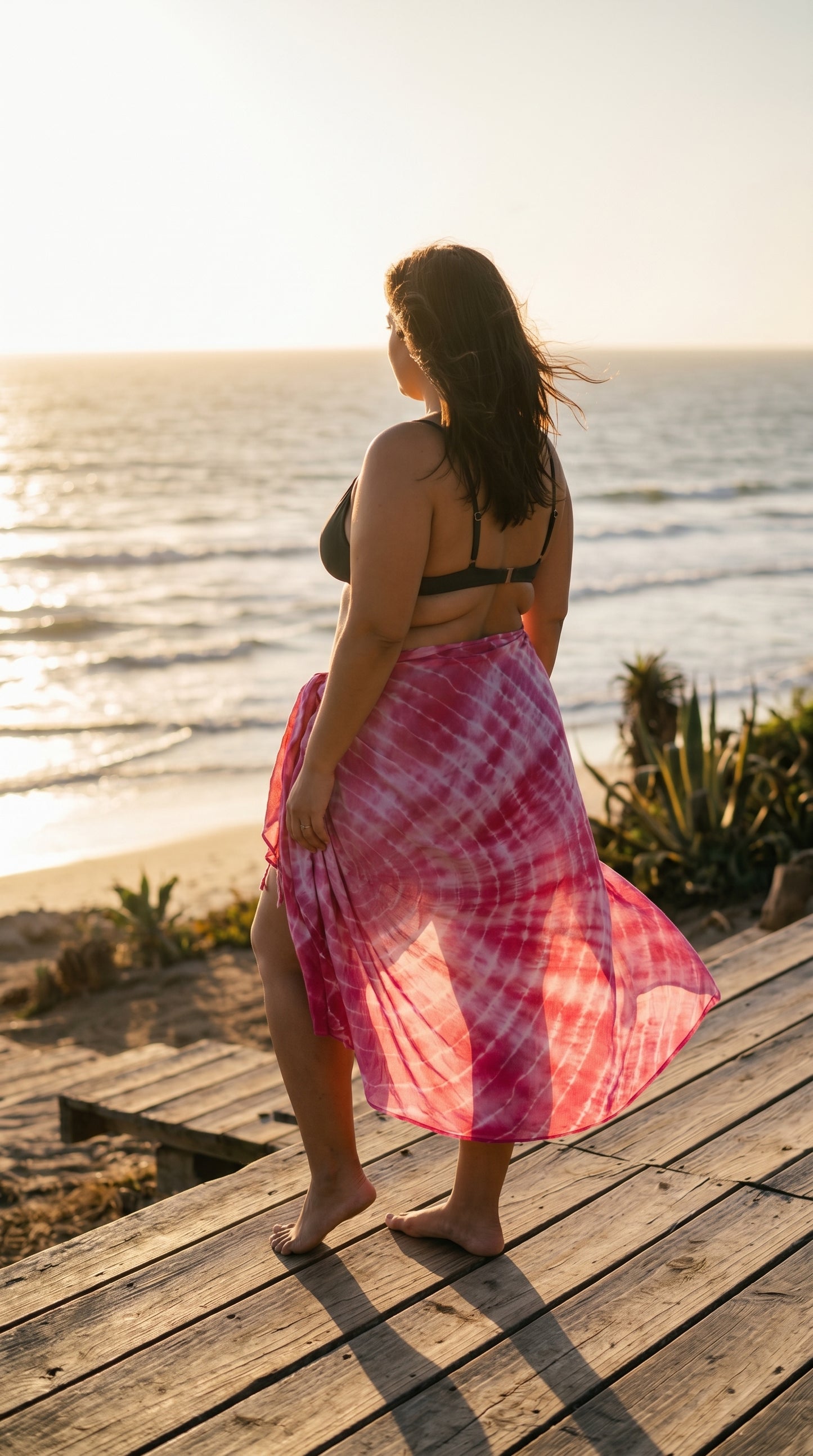 Pink Tie Dye Sarong
