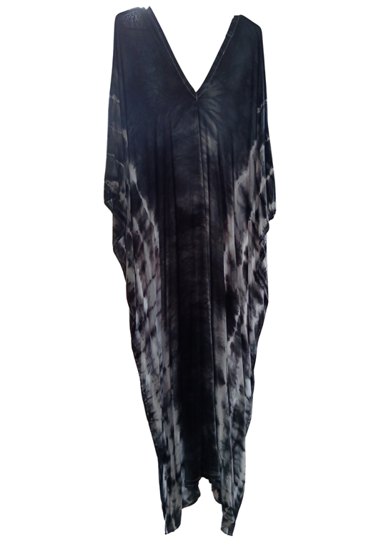 Black Tie Dye Kaftan