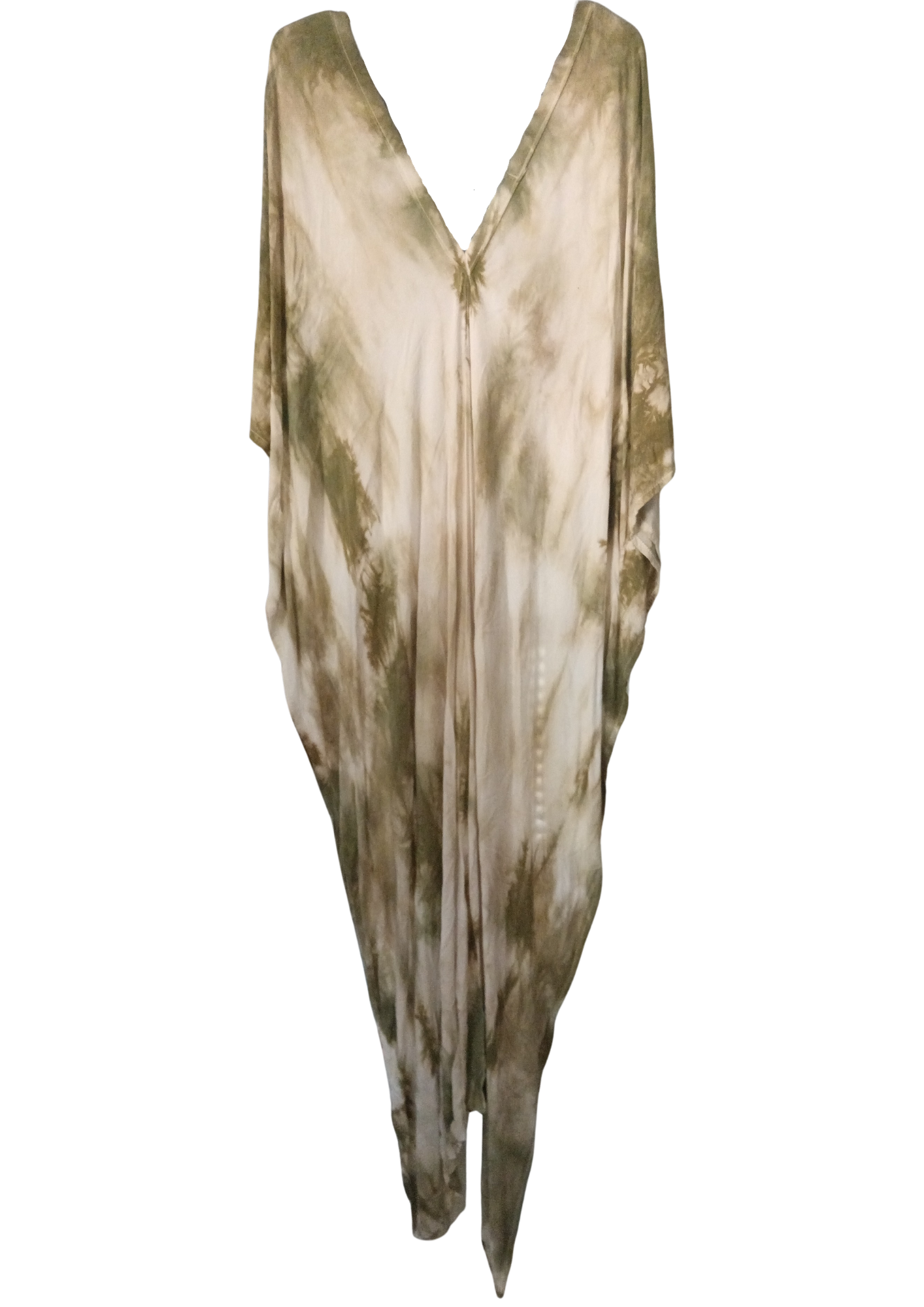 Safari Green Tie Dye Kaftan