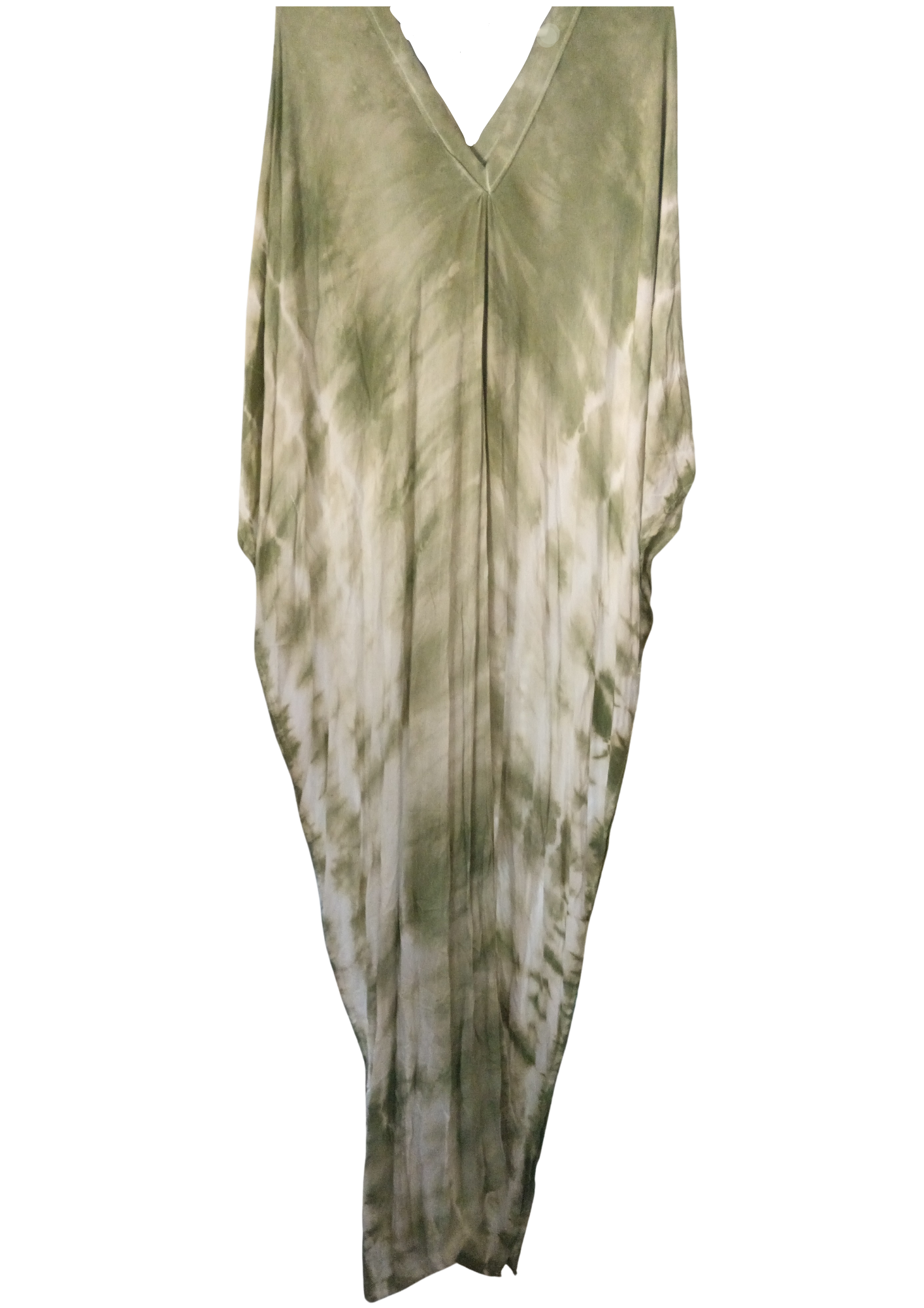 Safari Green Tie Dye Kaftan
