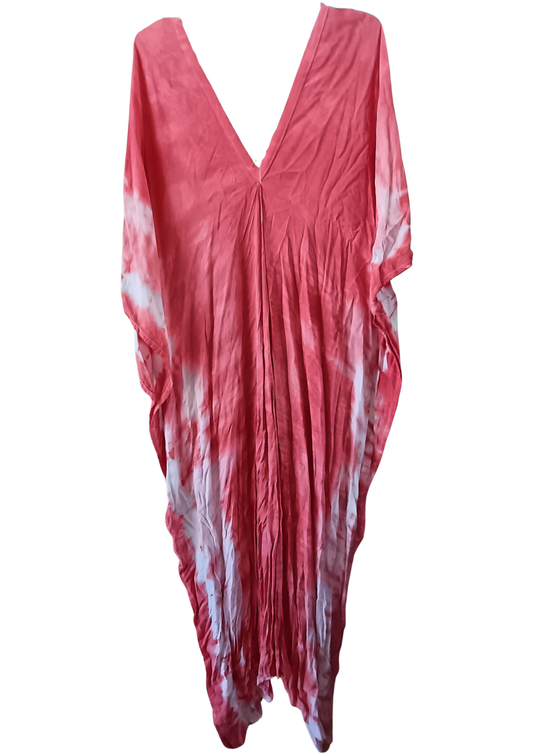 Mexican Red Tie Dye Kaftan