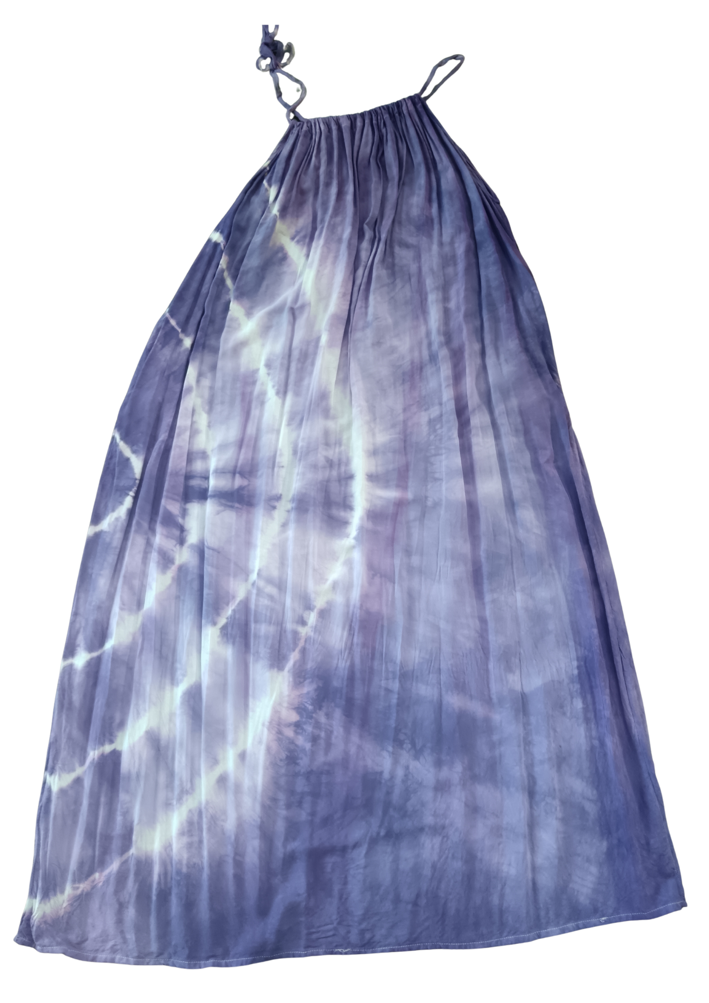 Purple Tie Dyed Maxi Summer Dress