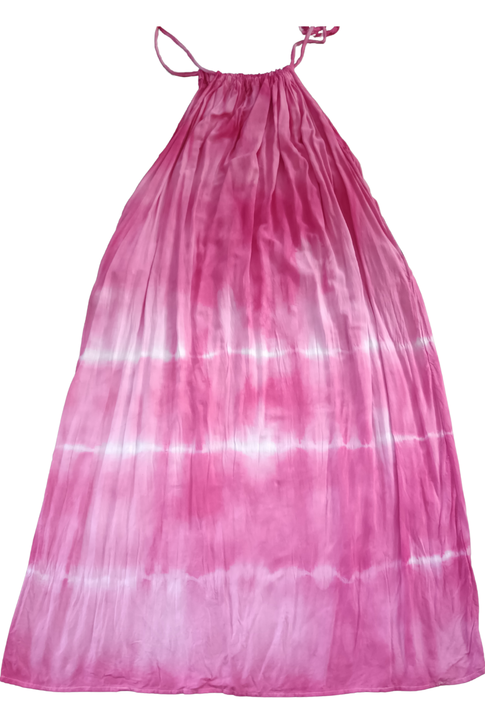Pink Tie Dyed Maxi Summer Dress