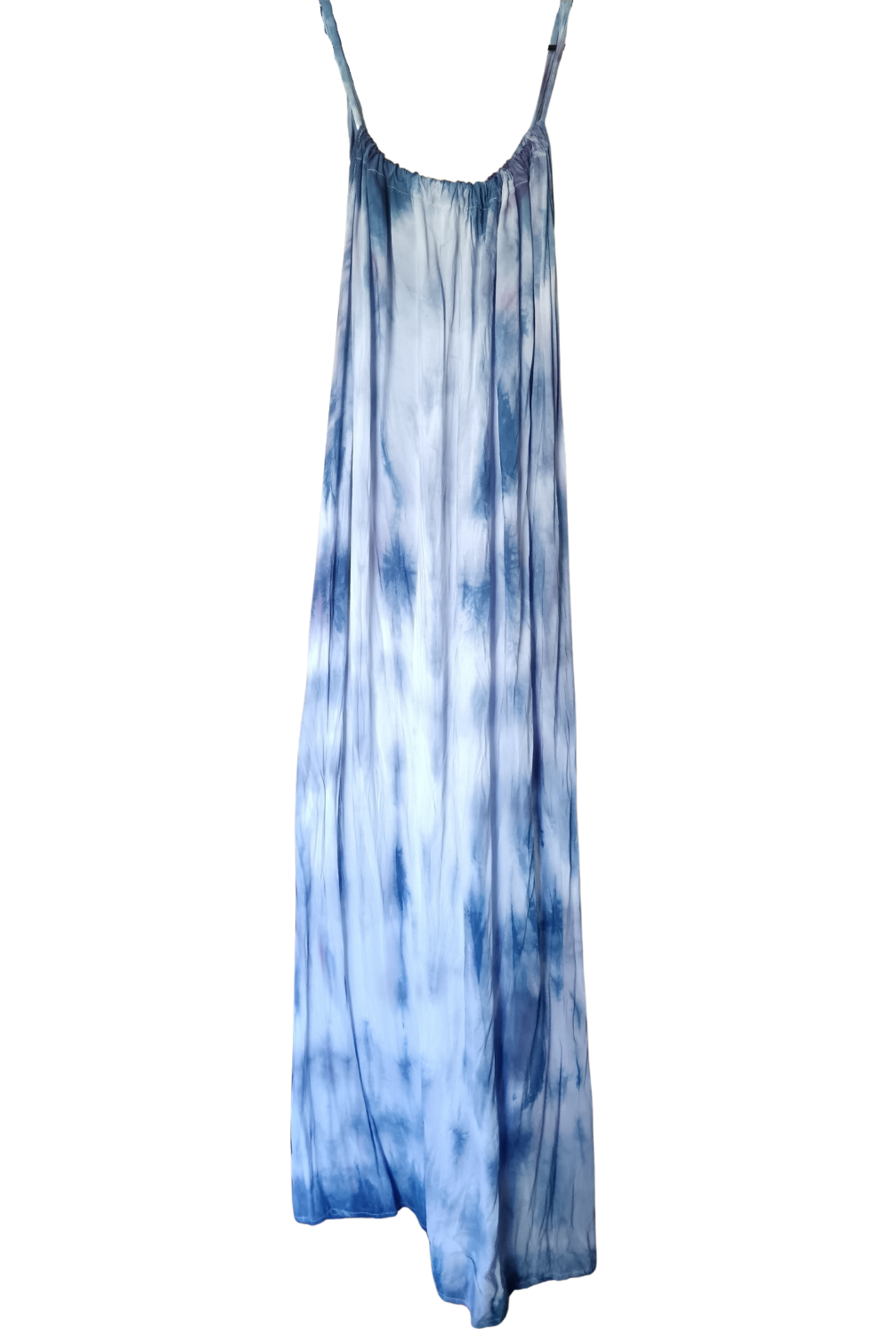 Blue Tie Dyed Maxi Summer Dress