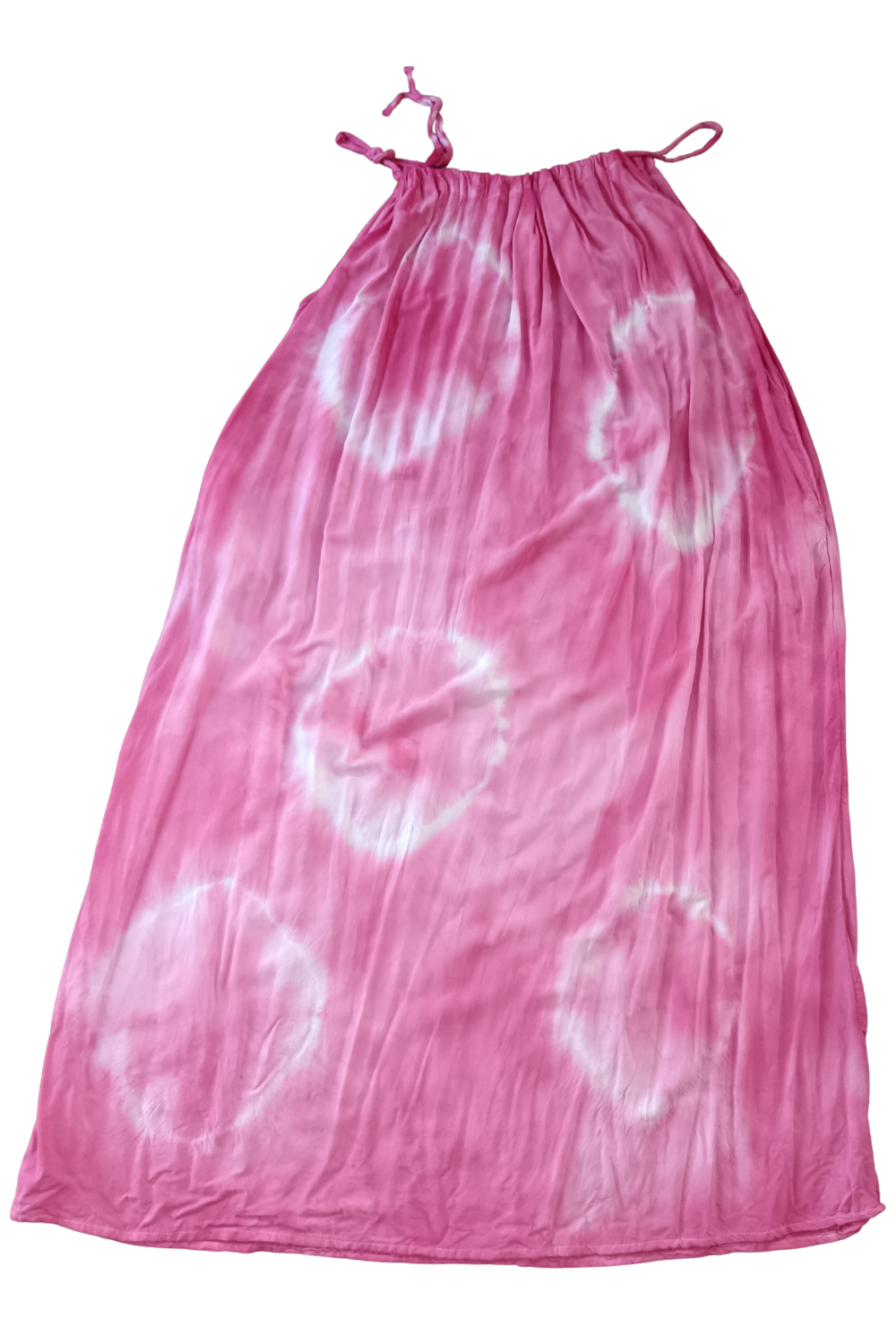 Pink Tie Dyed Maxi Summer Dress