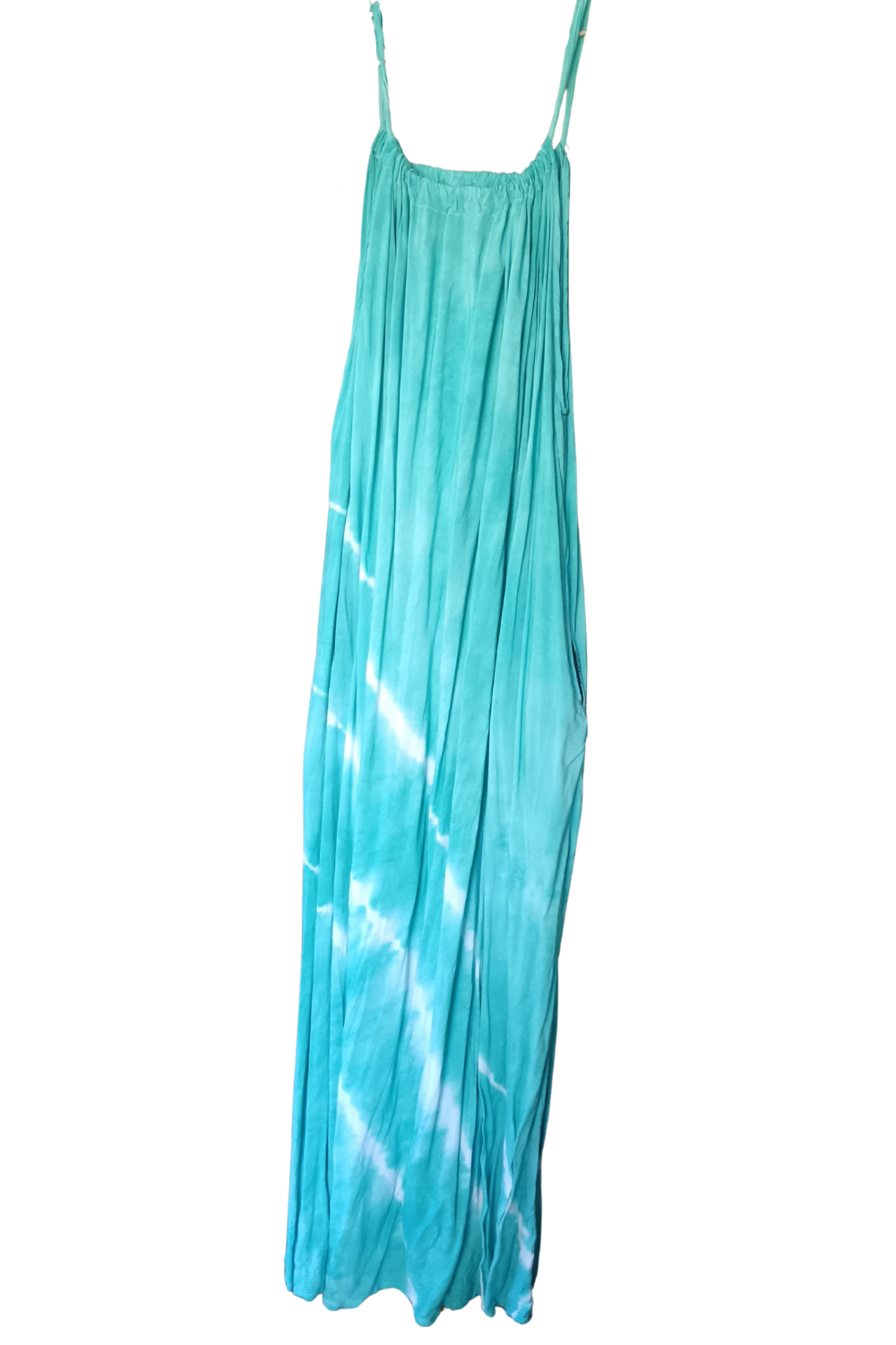 Turquoise Tie Dyed Maxi Summer Dress