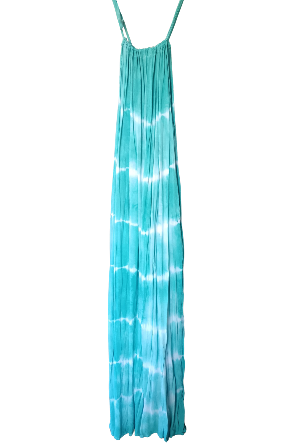 Turquoise Tie Dyed Maxi Summer Dress