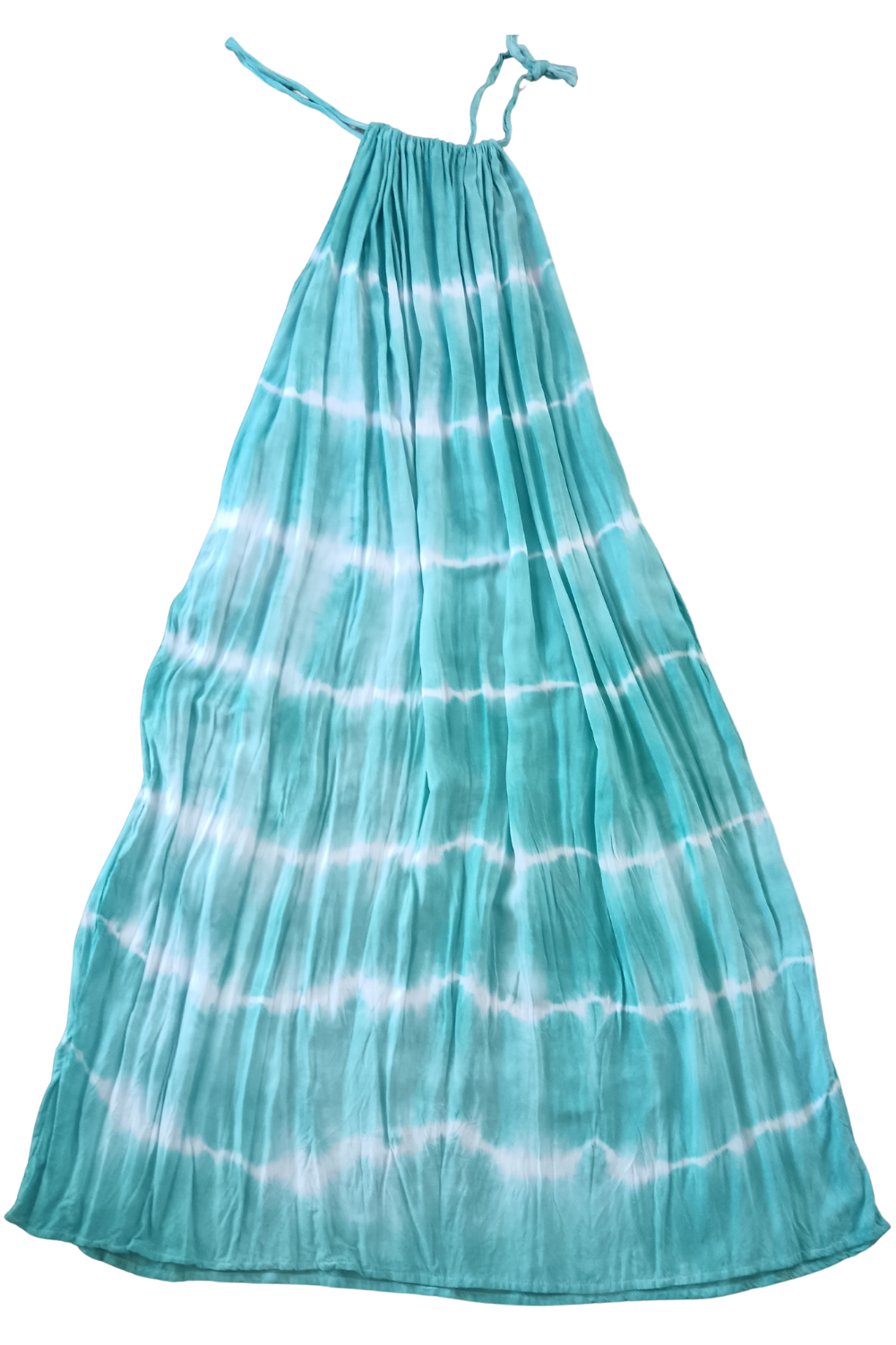 Turquoise Tie Dyed Maxi Summer Dress