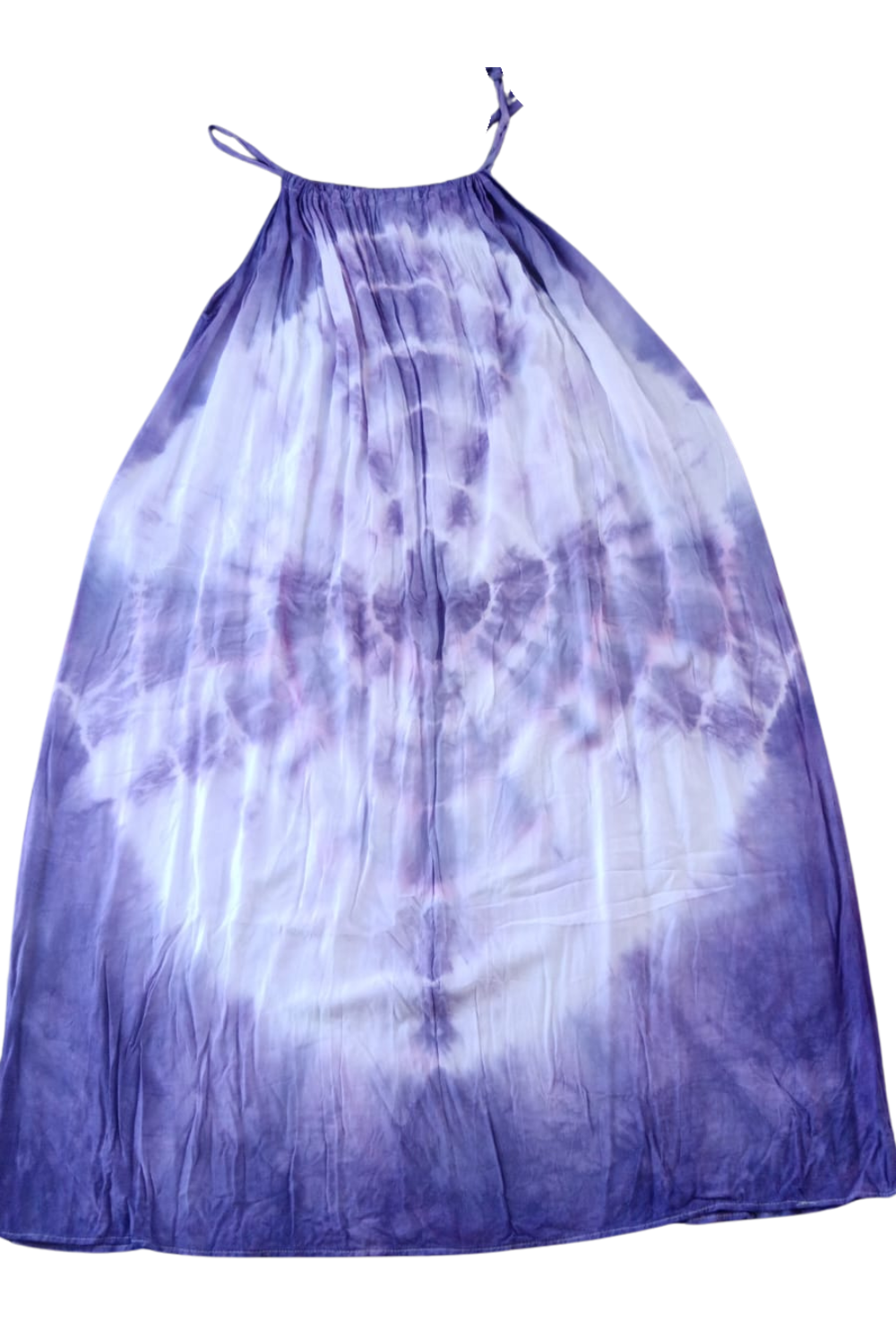 Purple Tie Dyed Maxi Summer Dress