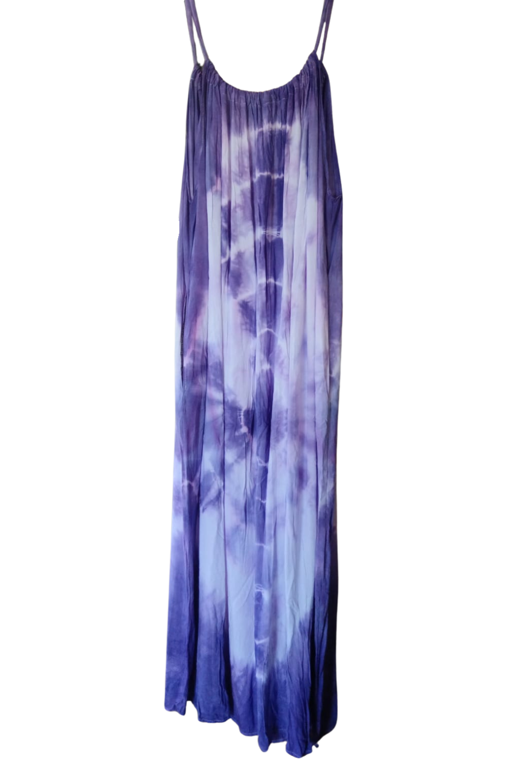 Purple Tie Dyed Maxi Summer Dress