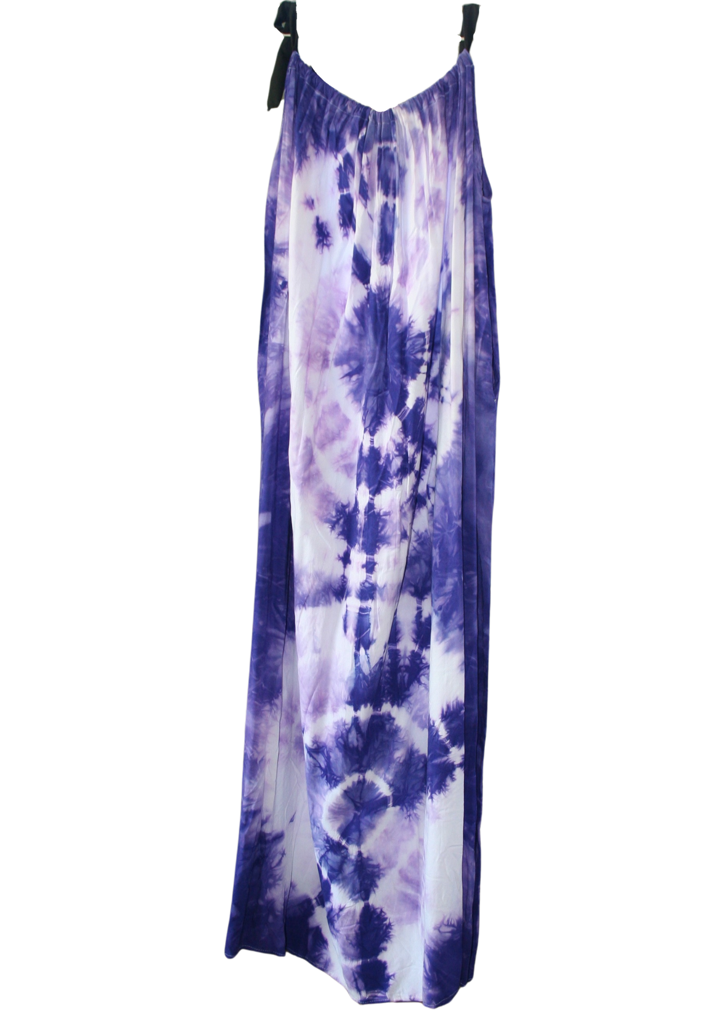 Purple Tie Dyed Maxi Summer Dress