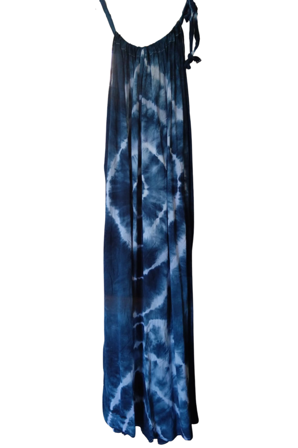 Navy Tie Dyed Maxi Summer Dress