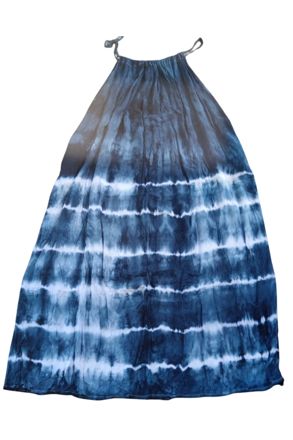 Navy Tie Dyed Maxi Summer Dress