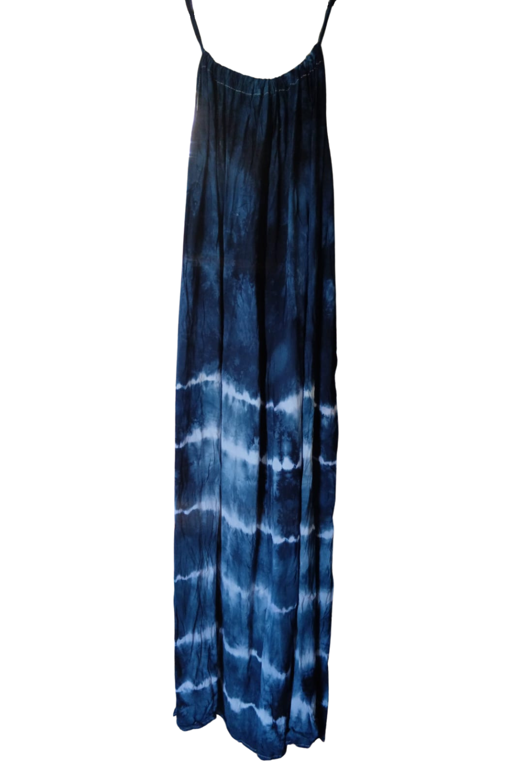 Navy Tie Dyed Maxi Summer Dress