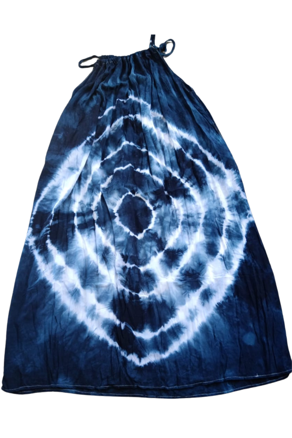 Navy Tie Dyed Maxi Summer Dress