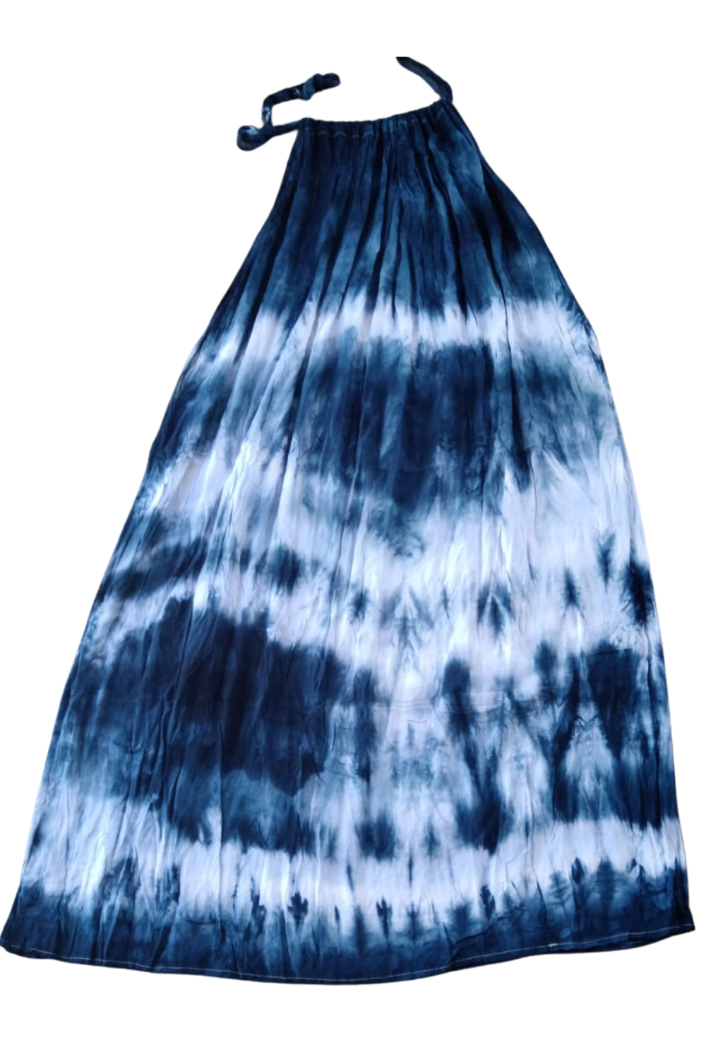 Navy Tie Dyed Maxi Summer Dress