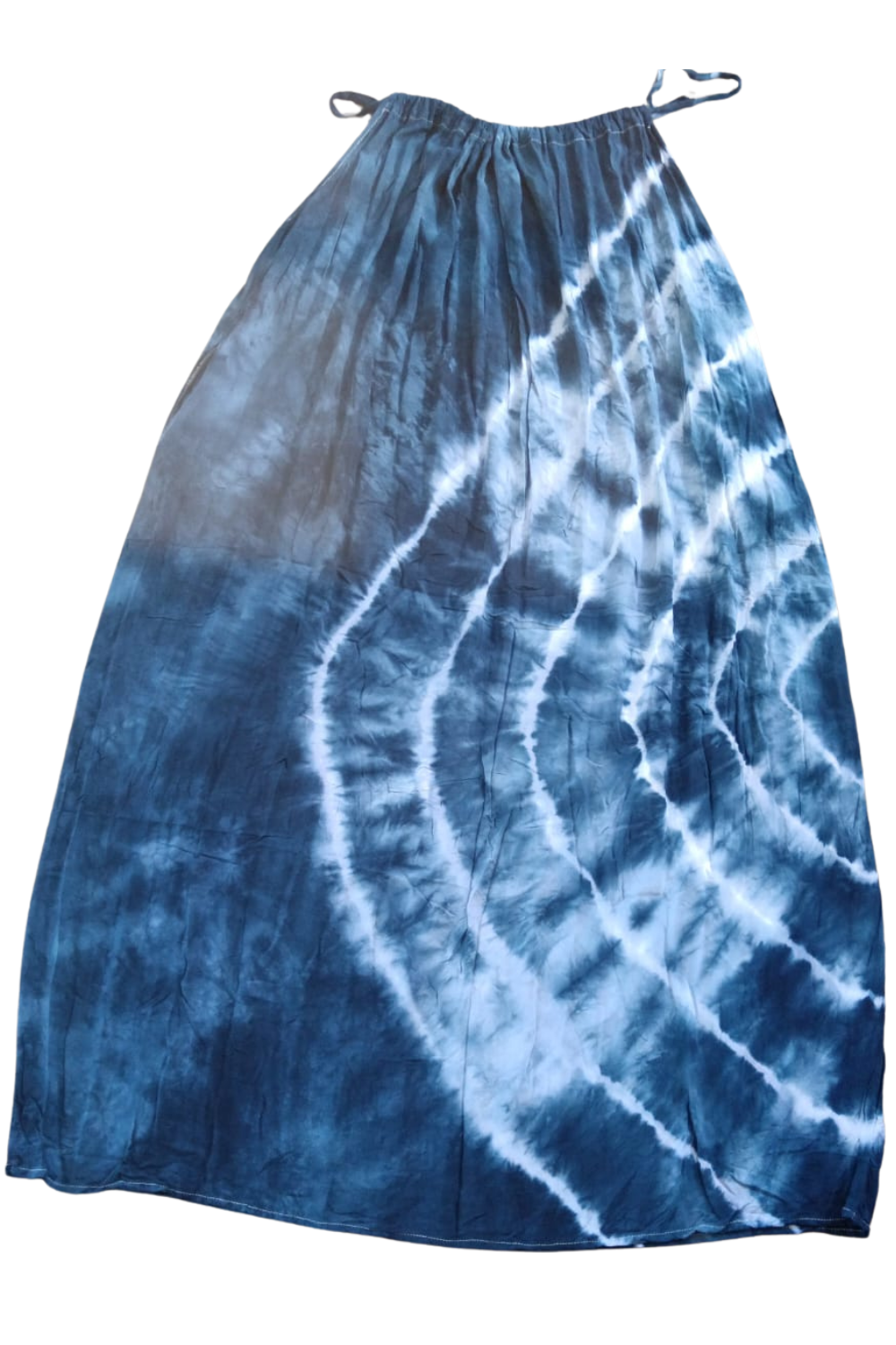 Navy Tie Dyed Maxi Summer Dress