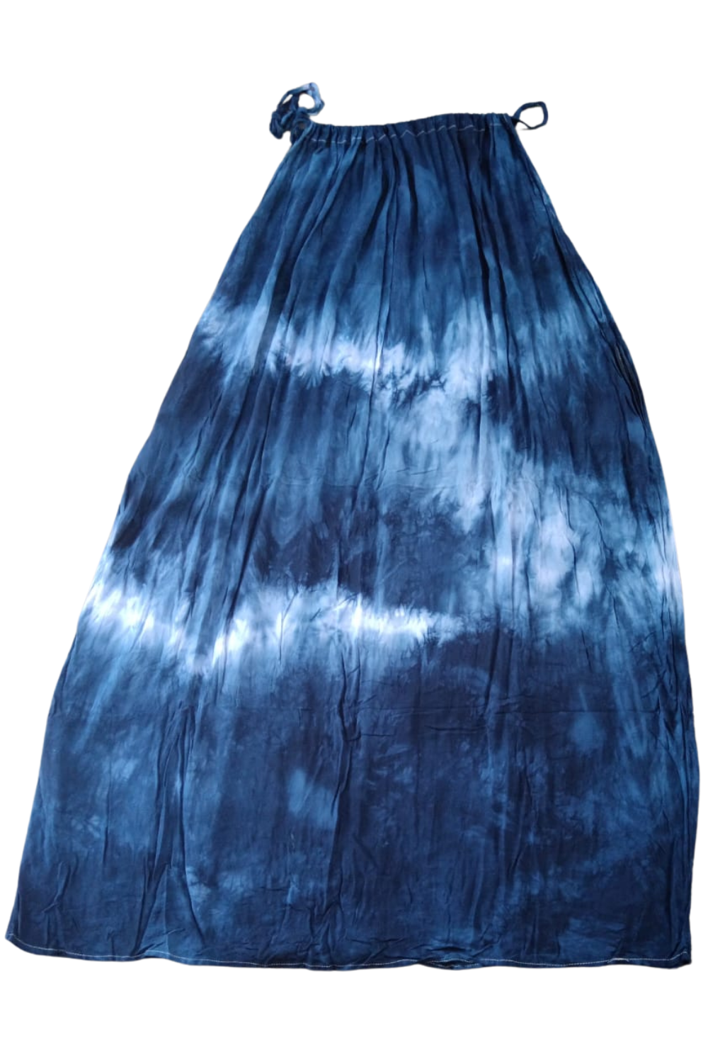 Navy Tie Dyed Maxi Summer Dress