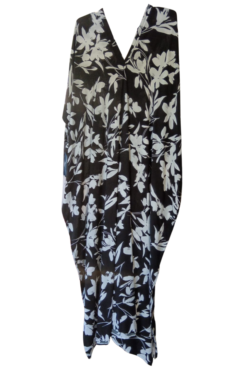 Black and White Printed Kaftan