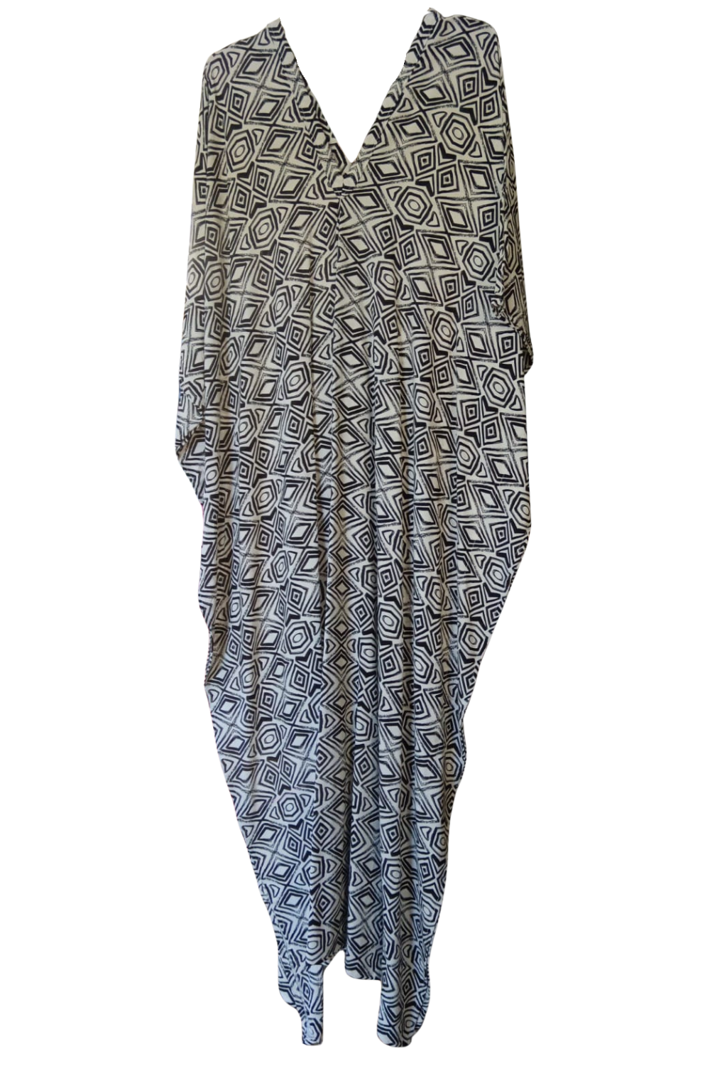 Black and White Printed Kaftan