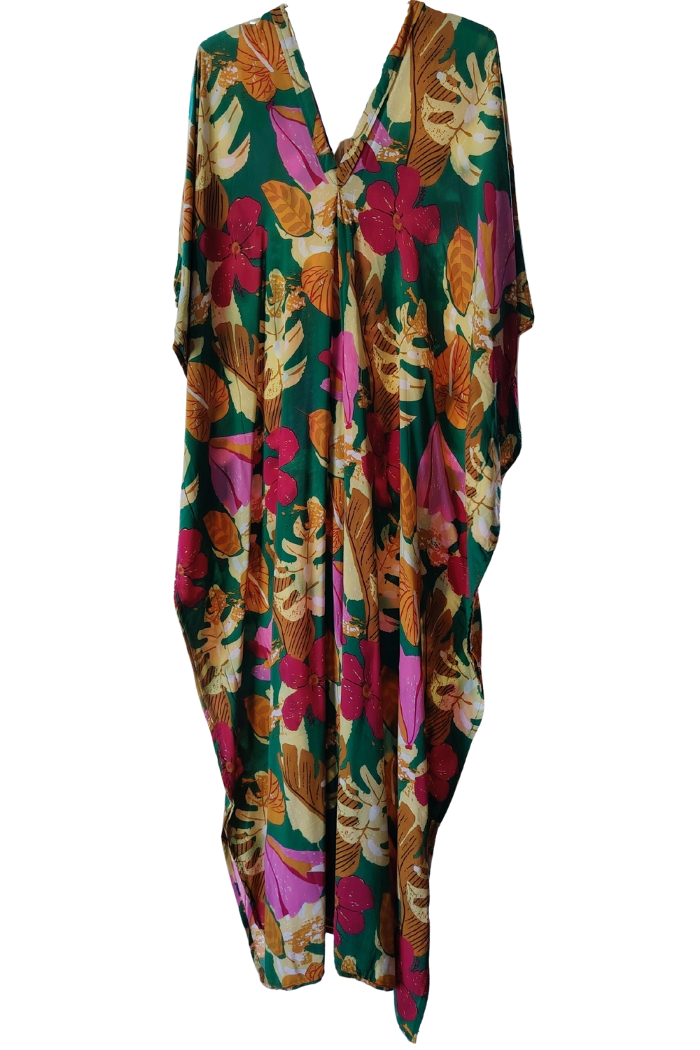 Green Printed Kaftan