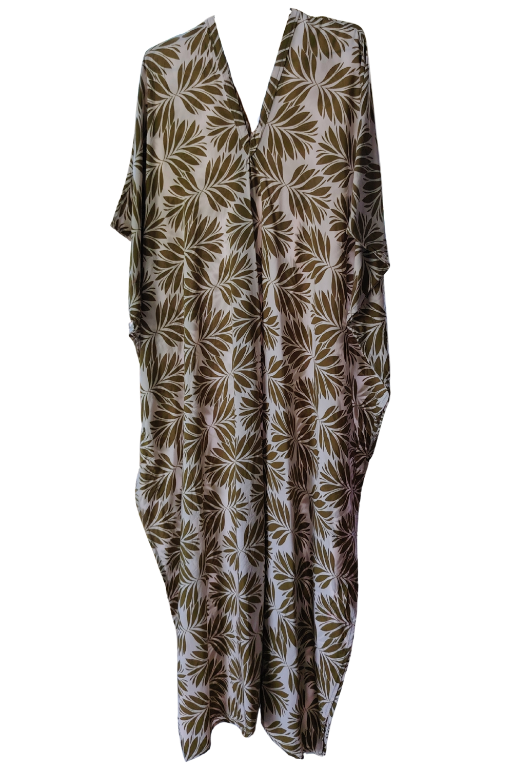 Brown Printed Kaftan